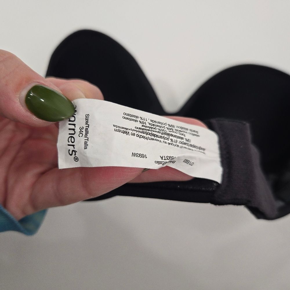 Warner's black strapless bra - Picture 11 of 12